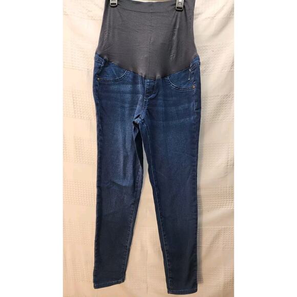 Sonoma Denim - Sonoma Jeggings Maternity Size 10 Blue Jeans Pull On Over Belly Full Cover 1242